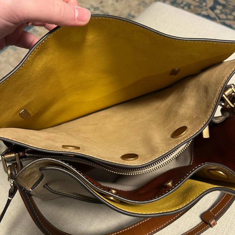 Tory Burch *Limited SoHo Edition* Lee Radziwill Pebbled Double Bag - Picture 9 of 14